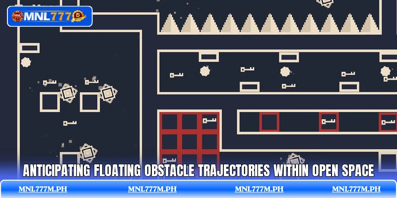 Anticipating floating obstacle trajectories within open space