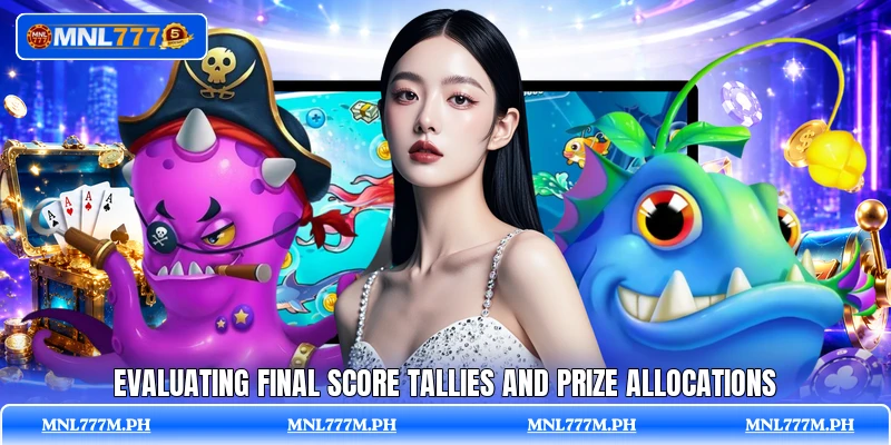 Evaluating final score tallies and prize allocations