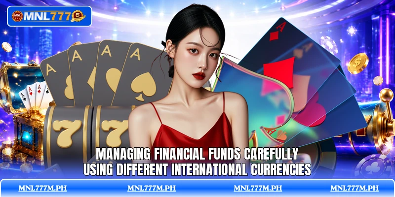 Managing financial funds carefully using different international currencies