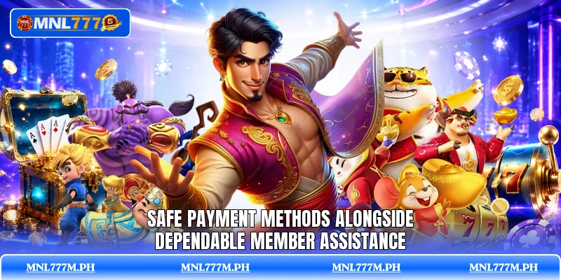 Safe payment methods alongside dependable member assistance