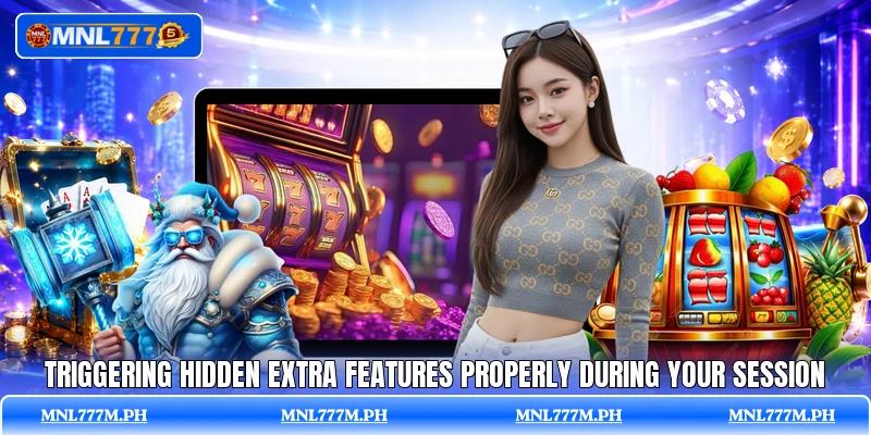 Triggering hidden extra features properly during your session